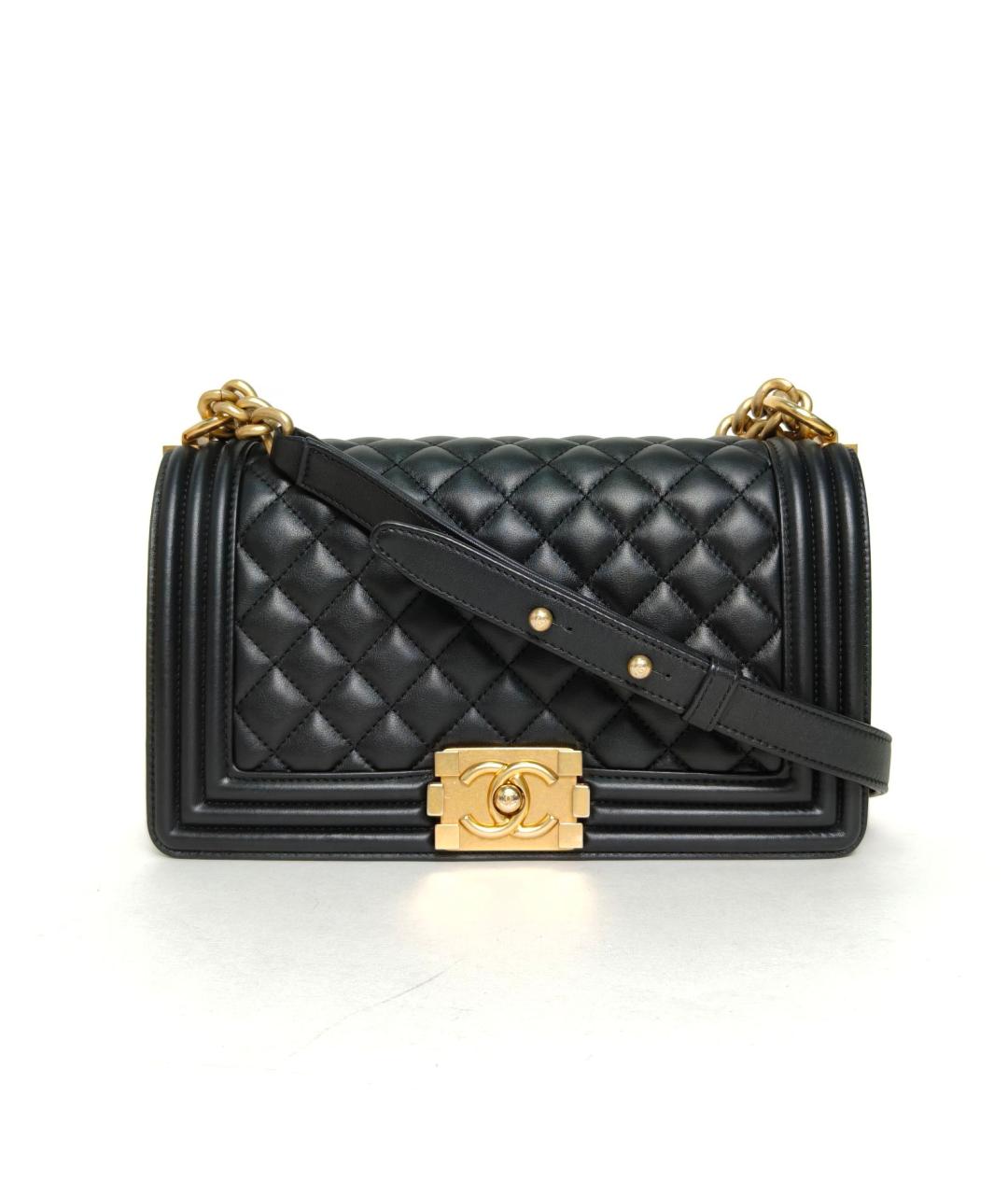 CHANEL Черная кожаная сумка через плечо, фото 2