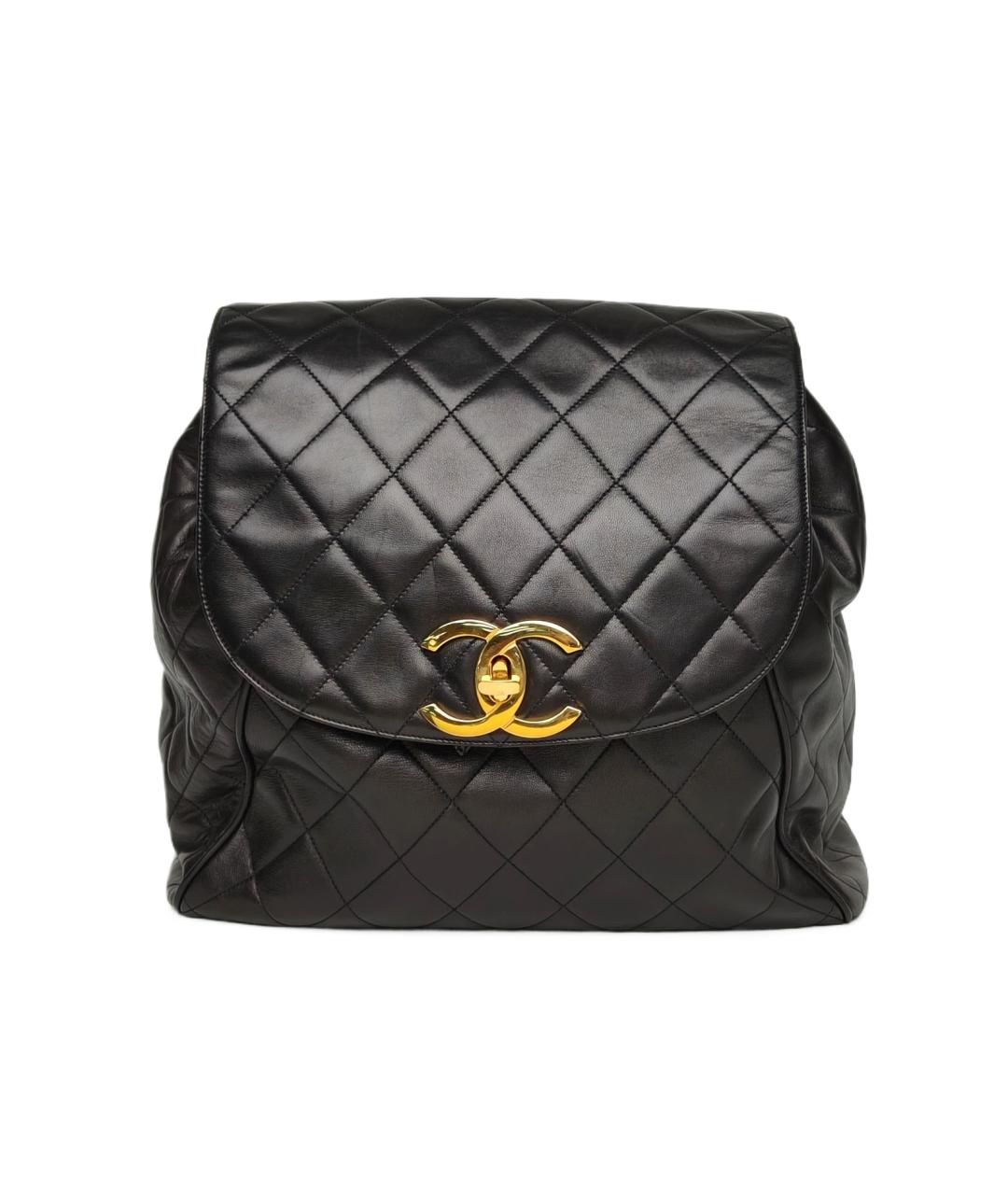 CHANEL Черная кожаная сумка через плечо, фото 1