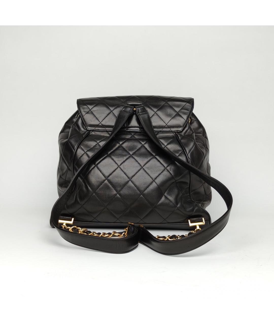 CHANEL Черная кожаная сумка через плечо, фото 4