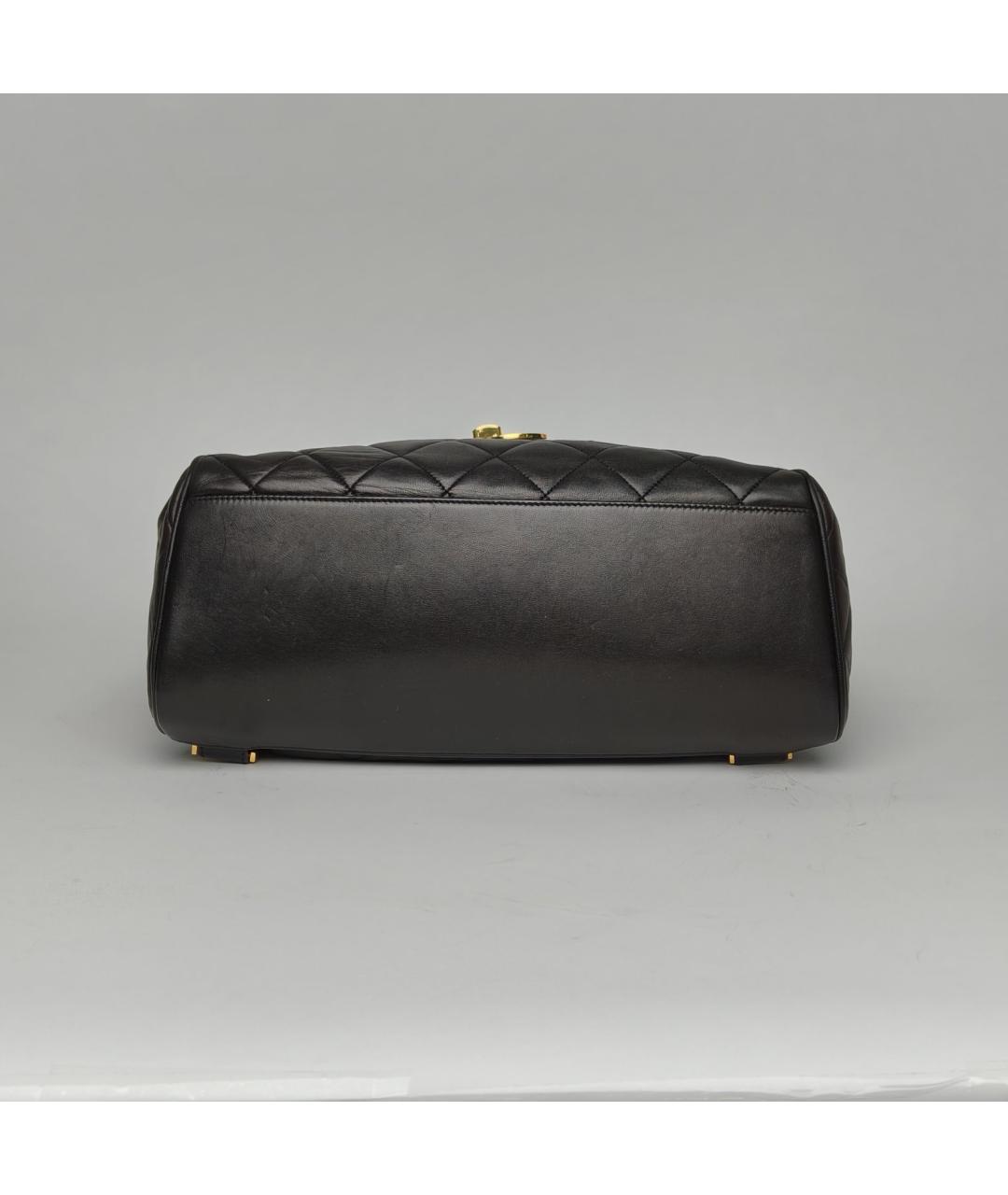 CHANEL Черная кожаная сумка через плечо, фото 6