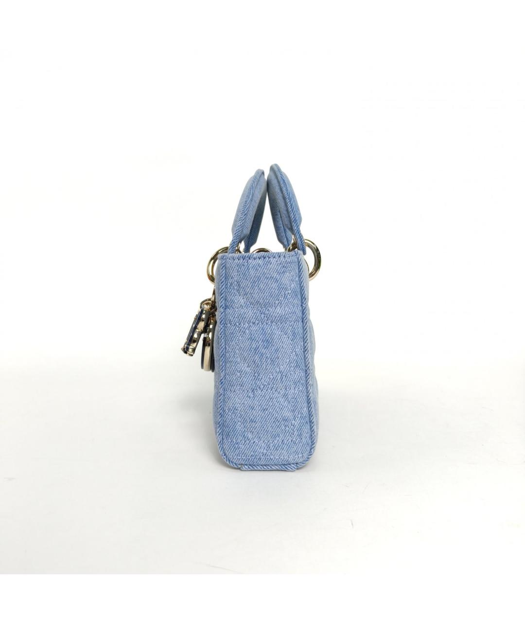 CHRISTIAN DIOR Голубая сумка через плечо, фото 5