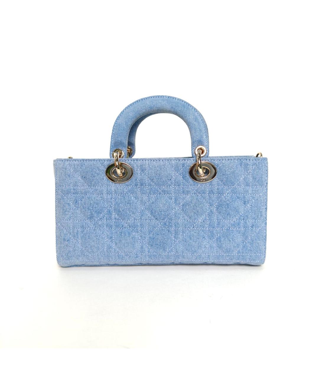 CHRISTIAN DIOR Голубая сумка через плечо, фото 4