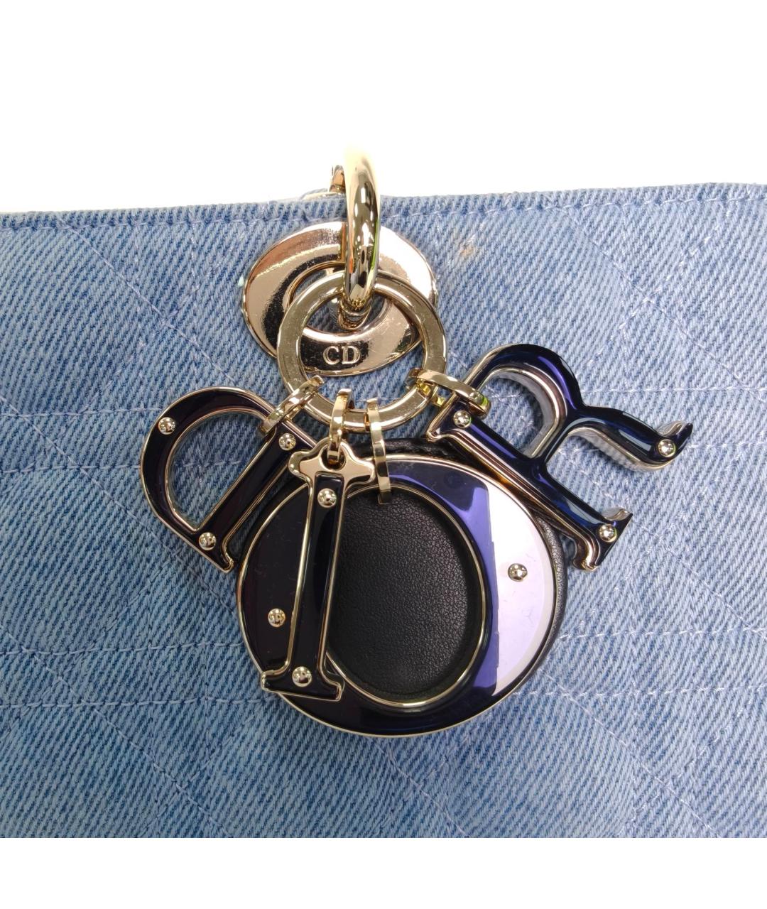 CHRISTIAN DIOR Голубая сумка через плечо, фото 7