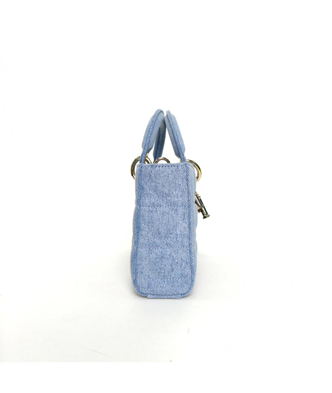 CHRISTIAN DIOR Голубая сумка через плечо, фото 3