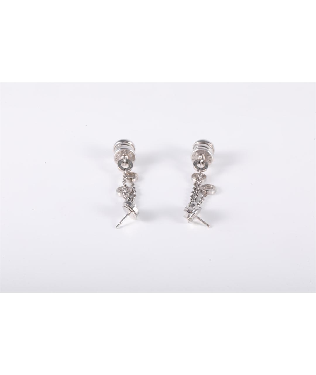 BVLGARI Серебряные серьги из белого золота, фото 3