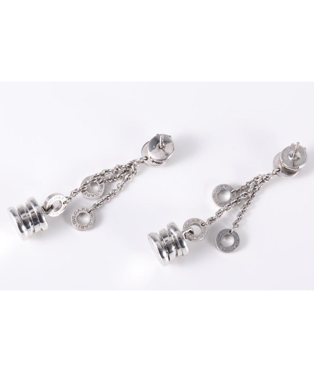 BVLGARI Серебряные серьги из белого золота, фото 5