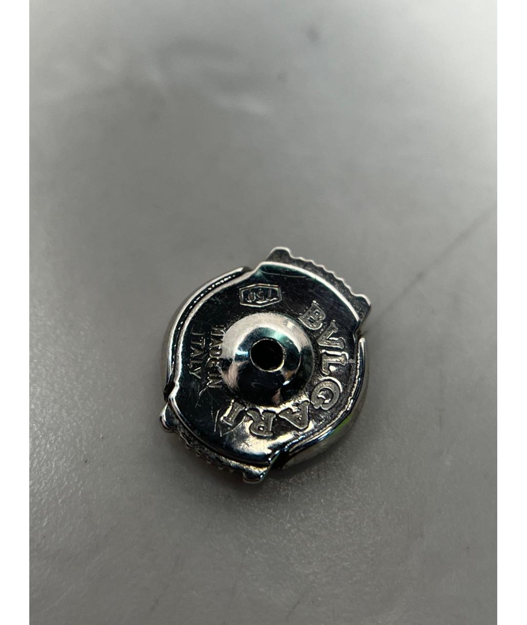 BVLGARI Серебряные серьги из белого золота, фото 8