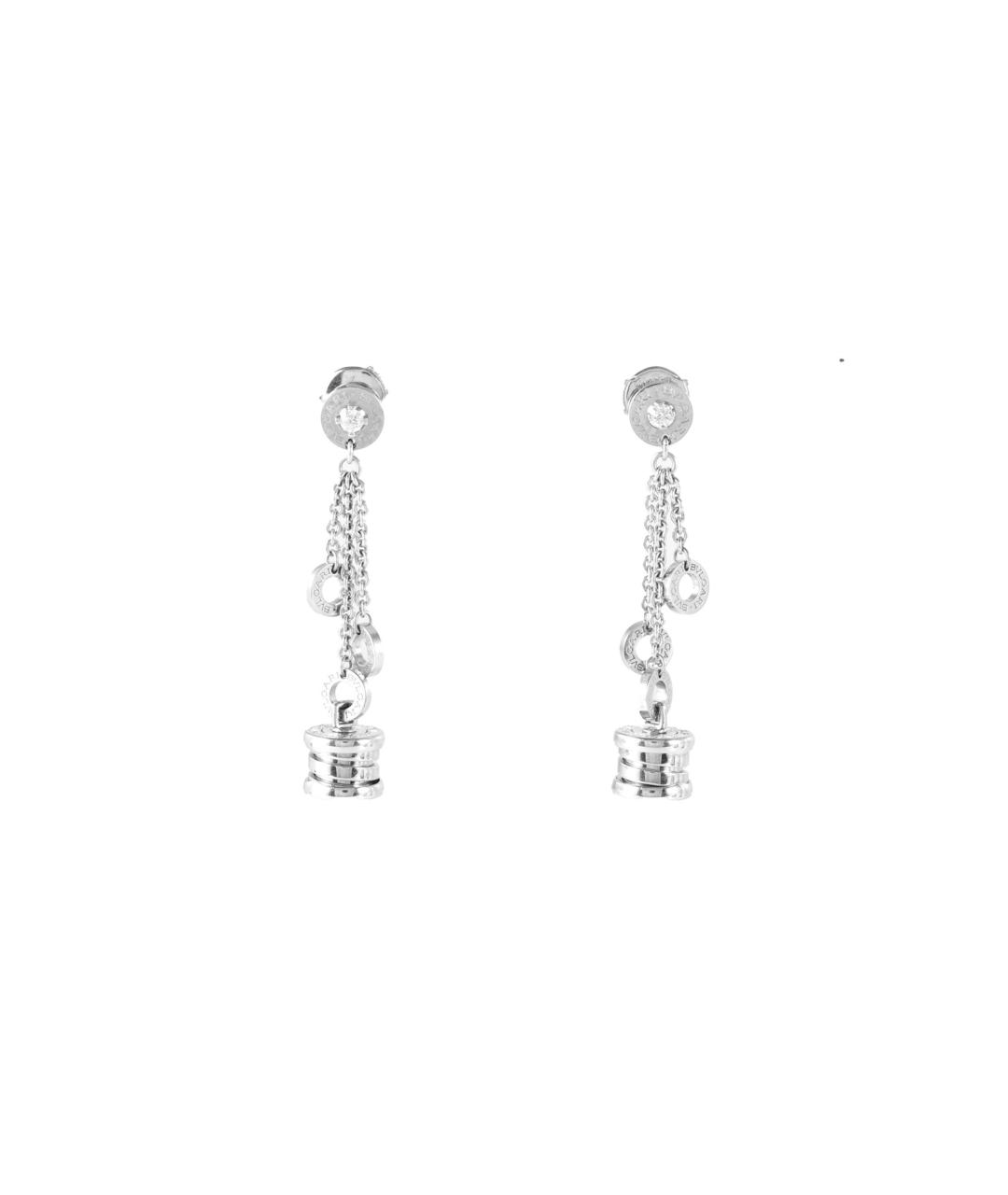 BVLGARI Серебряные серьги из белого золота, фото 9