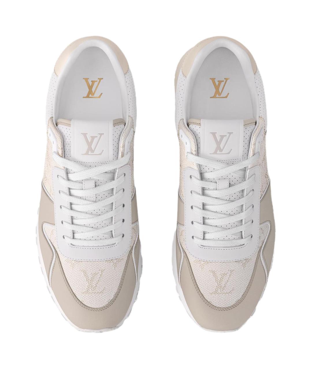 LOUIS VUITTON Коричневые кожаные низкие кроссовки / кеды, фото 4