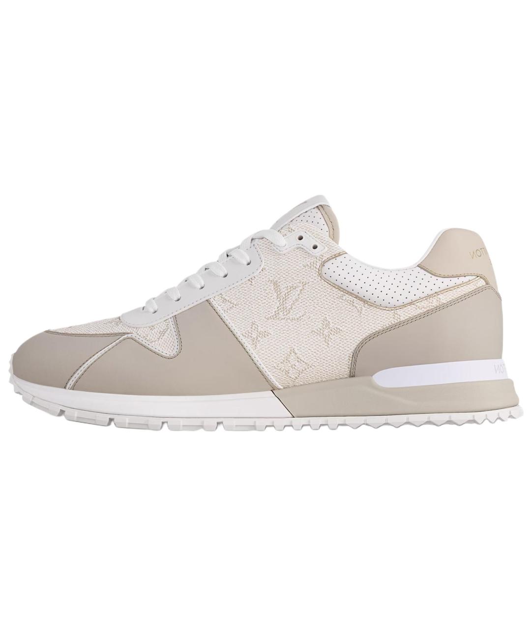 LOUIS VUITTON Коричневые кожаные низкие кроссовки / кеды, фото 2