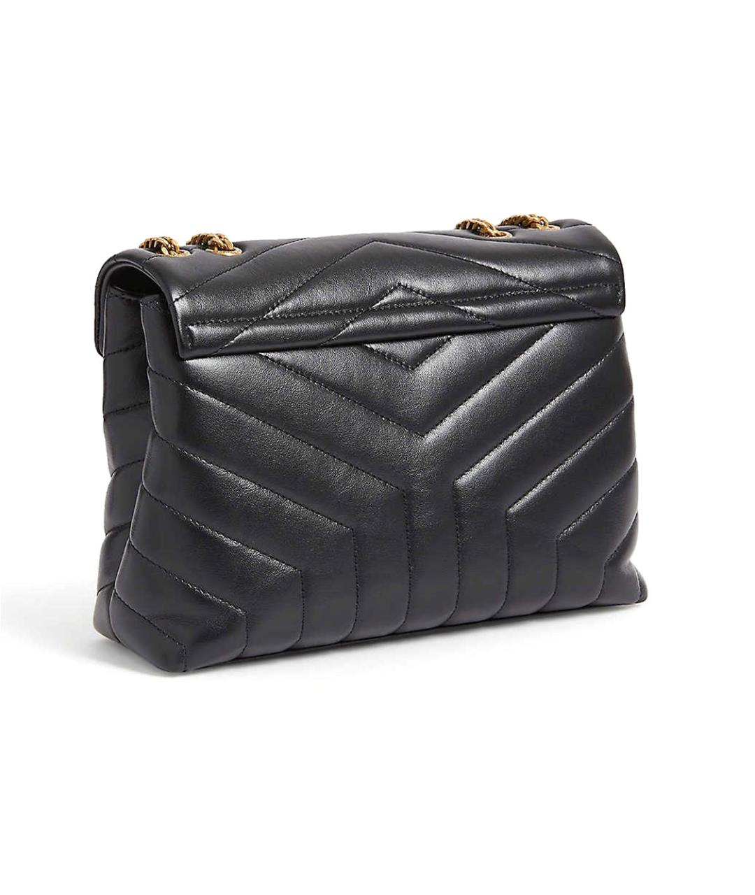 SAINT LAURENT Черная кожаная сумка через плечо, фото 4