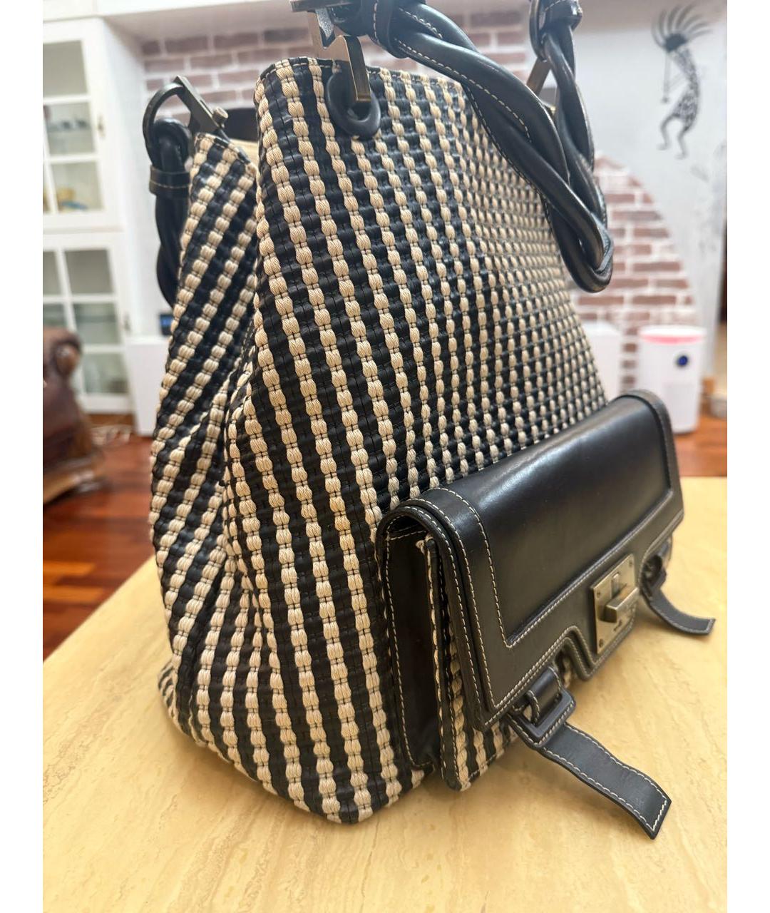 GIVENCHY Черная пелетеная сумка тоут, фото 2