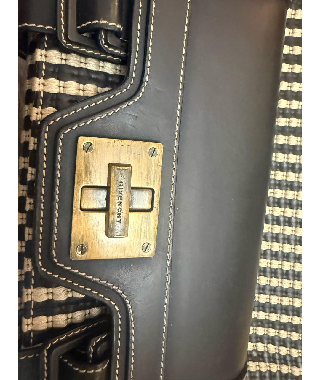 GIVENCHY Черная пелетеная сумка тоут, фото 6