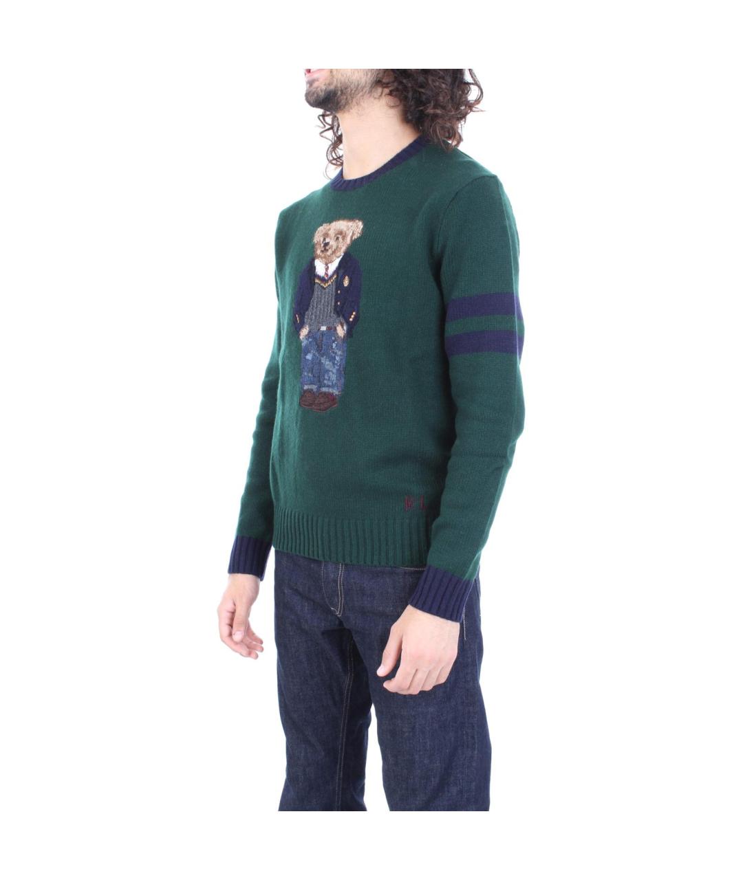 POLO RALPH LAUREN Зеленый джемпер / свитер, фото 4