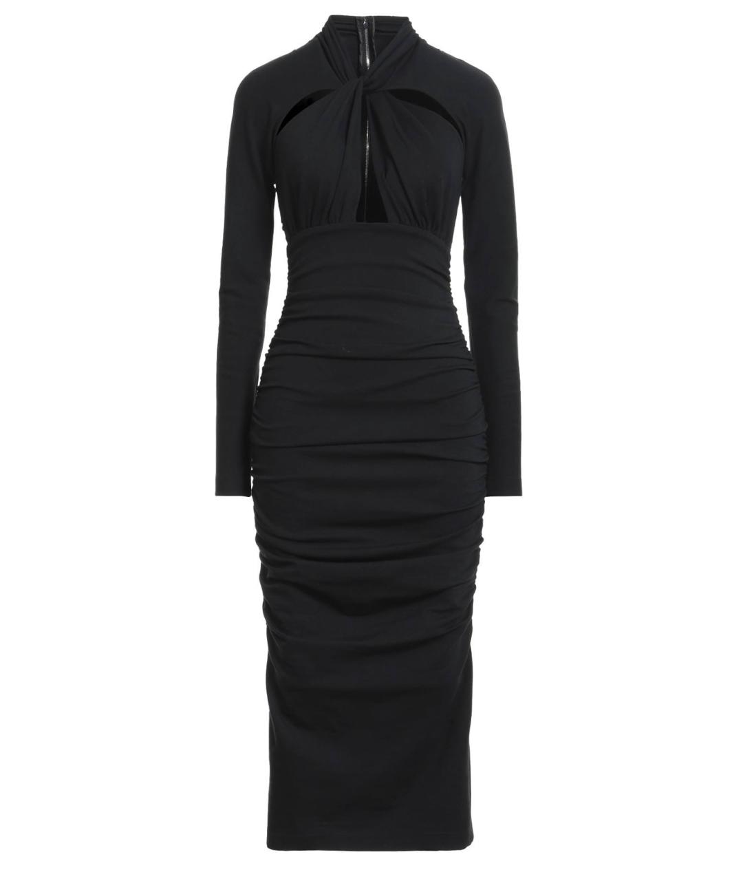 DOLCE&GABBANA Черное вискозное платье, фото 7