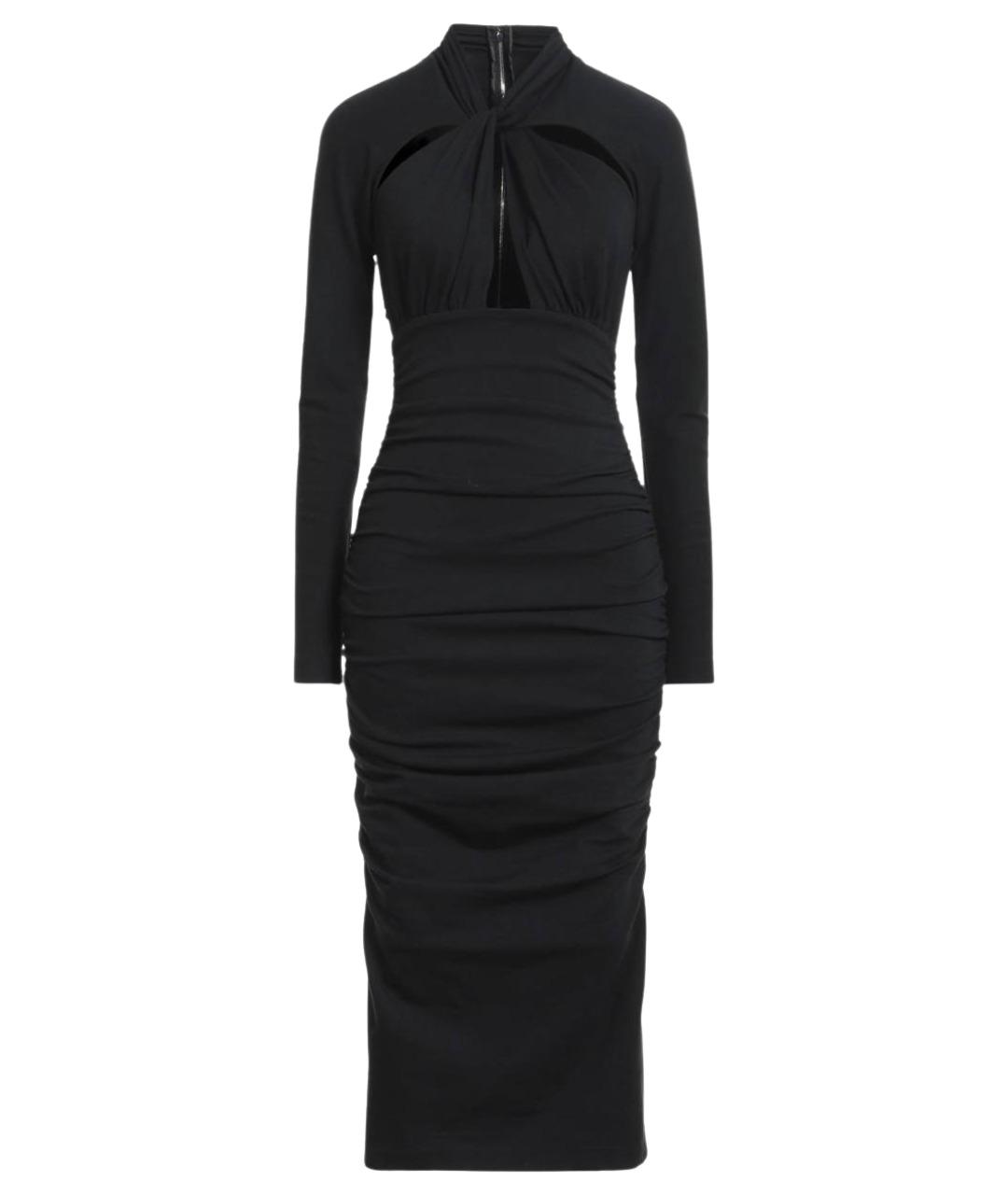 DOLCE&GABBANA Черное вискозное платье, фото 1