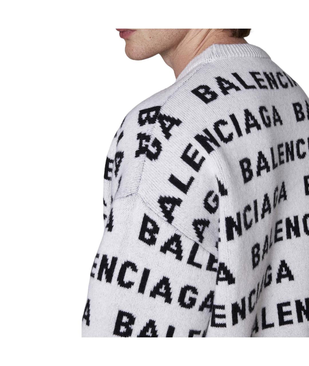 BALENCIAGA Белый джемпер / свитер, фото 5