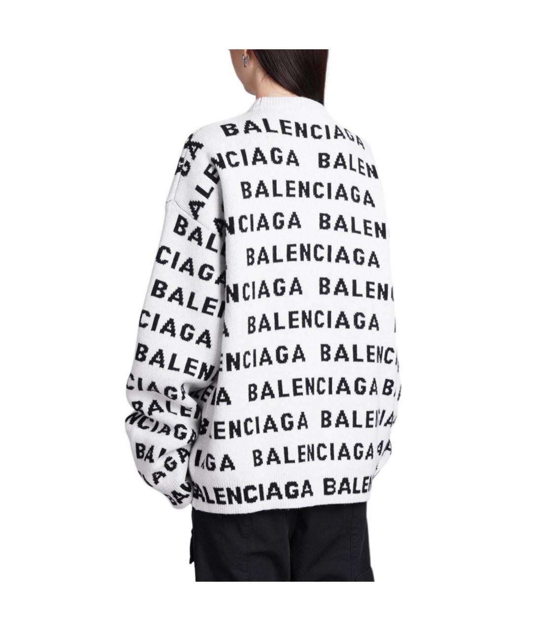 BALENCIAGA Белый джемпер / свитер, фото 3