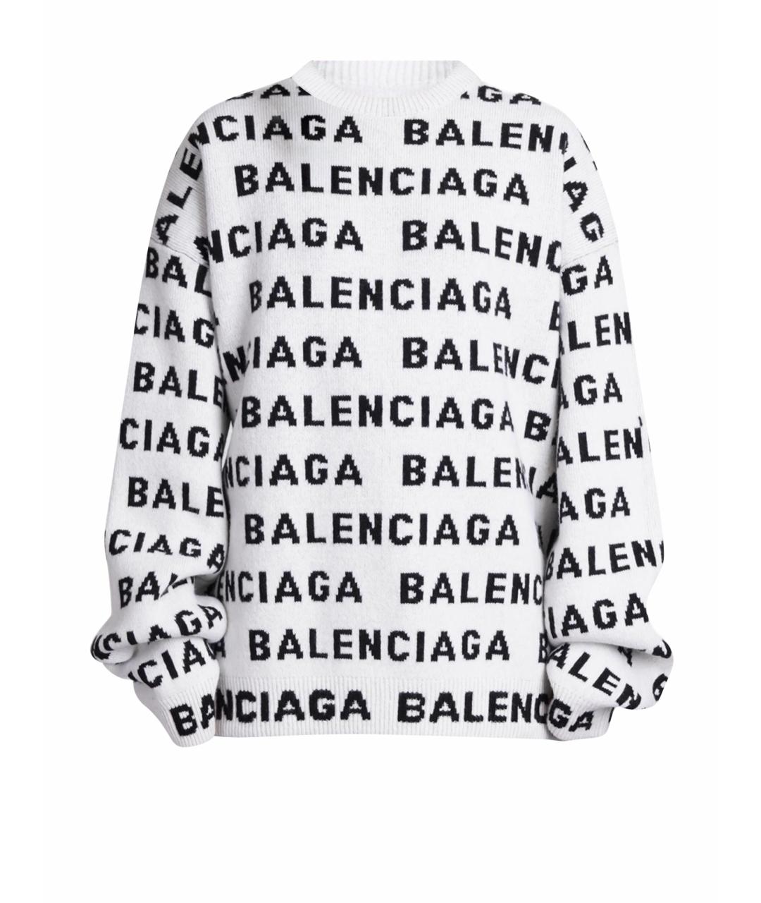 BALENCIAGA Белый джемпер / свитер, фото 1