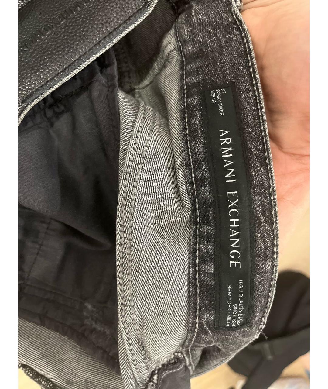 ARMANI EXCHANGE Серые джинсы скинни, фото 6