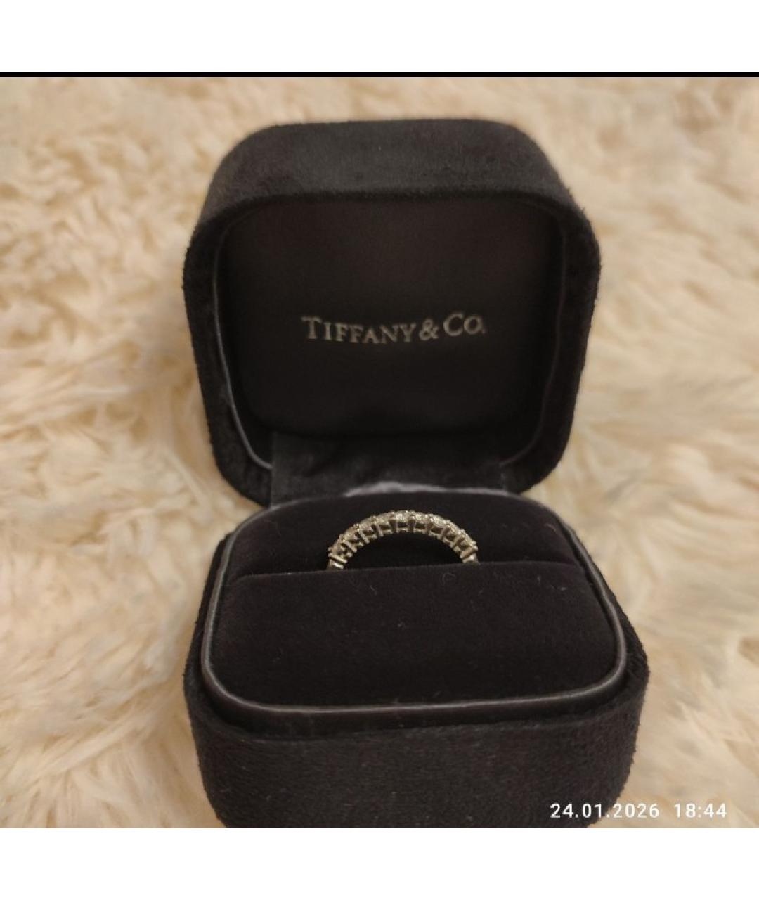 TIFFANY&CO Серебряное платиновое кольцо, фото 2