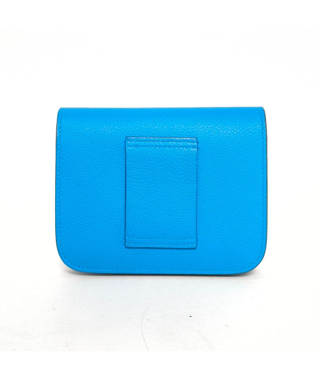 HERMES Синяя кожаная сумка через плечо, фото 4