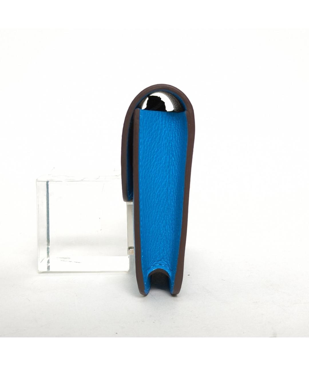 HERMES Синяя кожаная сумка через плечо, фото 5