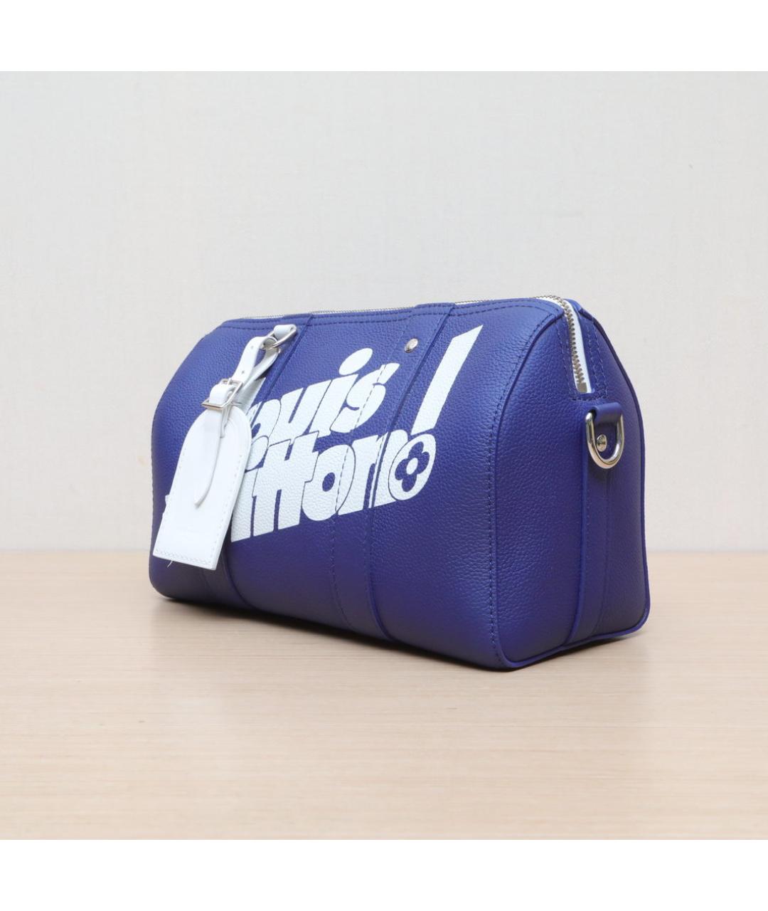 LOUIS VUITTON Синяя сумка через плечо, фото 3