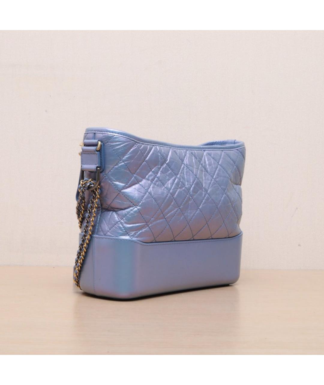 CHANEL Синяя кожаная сумка через плечо, фото 6