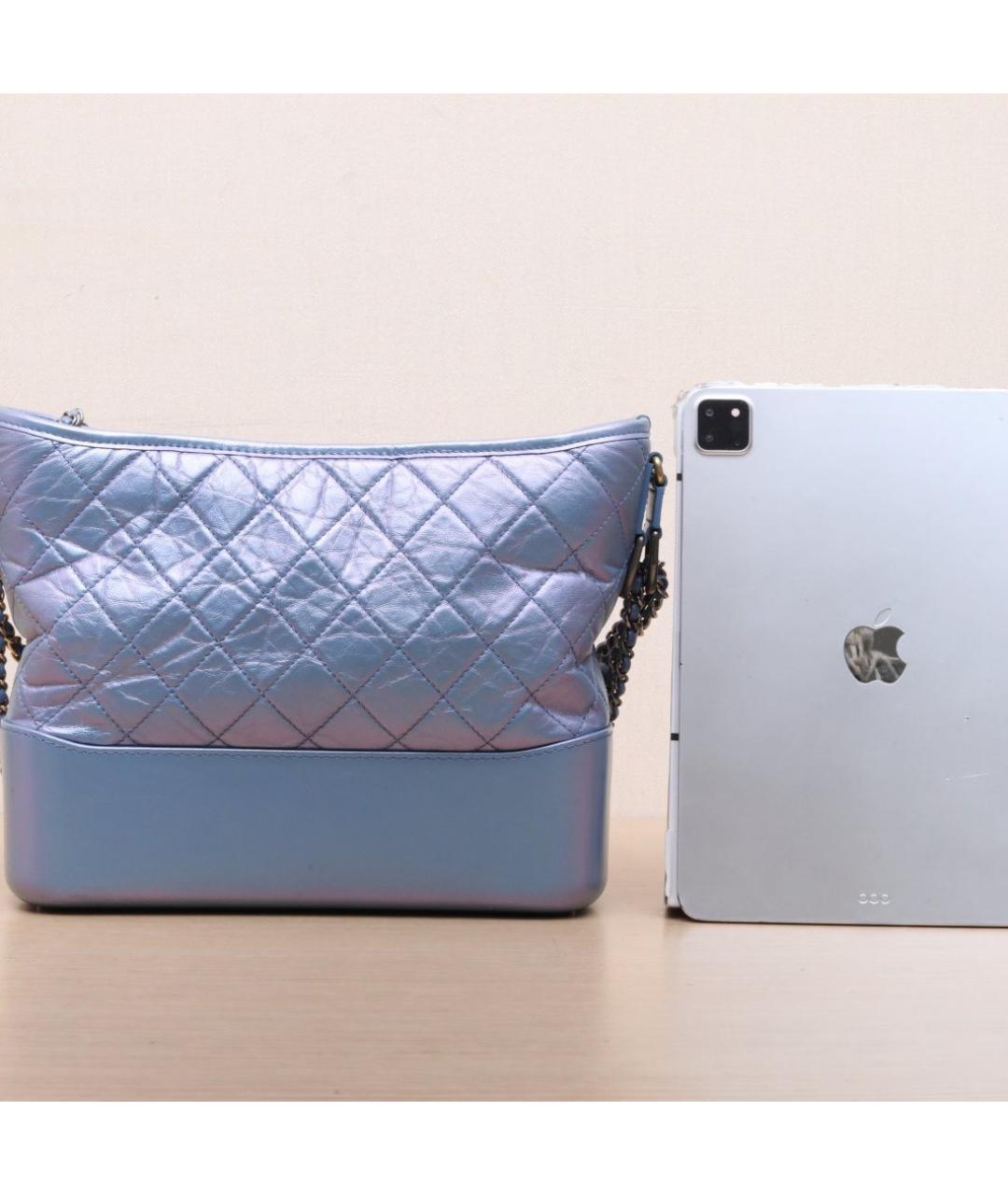 CHANEL Синяя кожаная сумка через плечо, фото 7