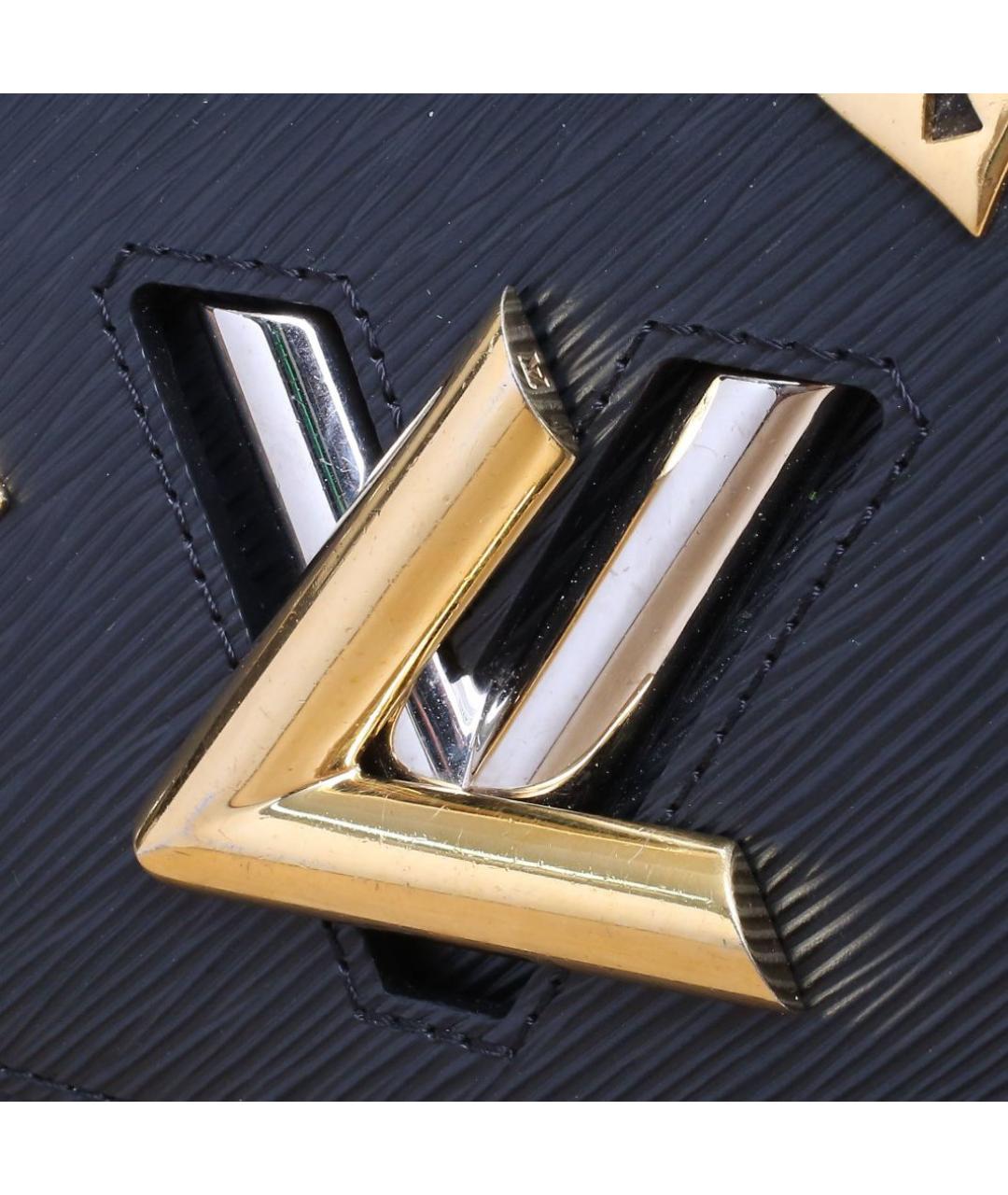 LOUIS VUITTON Темно-синяя кожаная сумка через плечо, фото 7