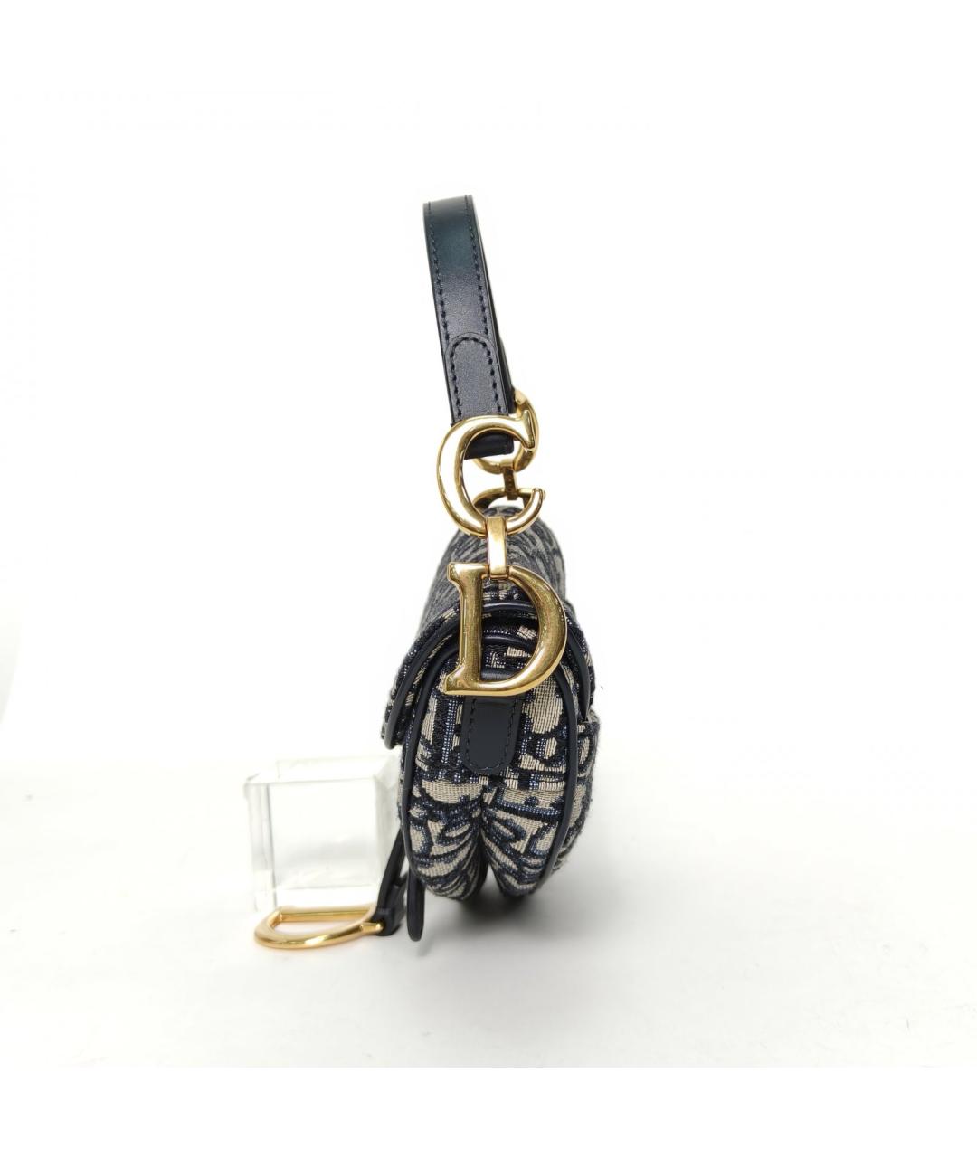 CHRISTIAN DIOR Темно-синяя сумка через плечо, фото 3