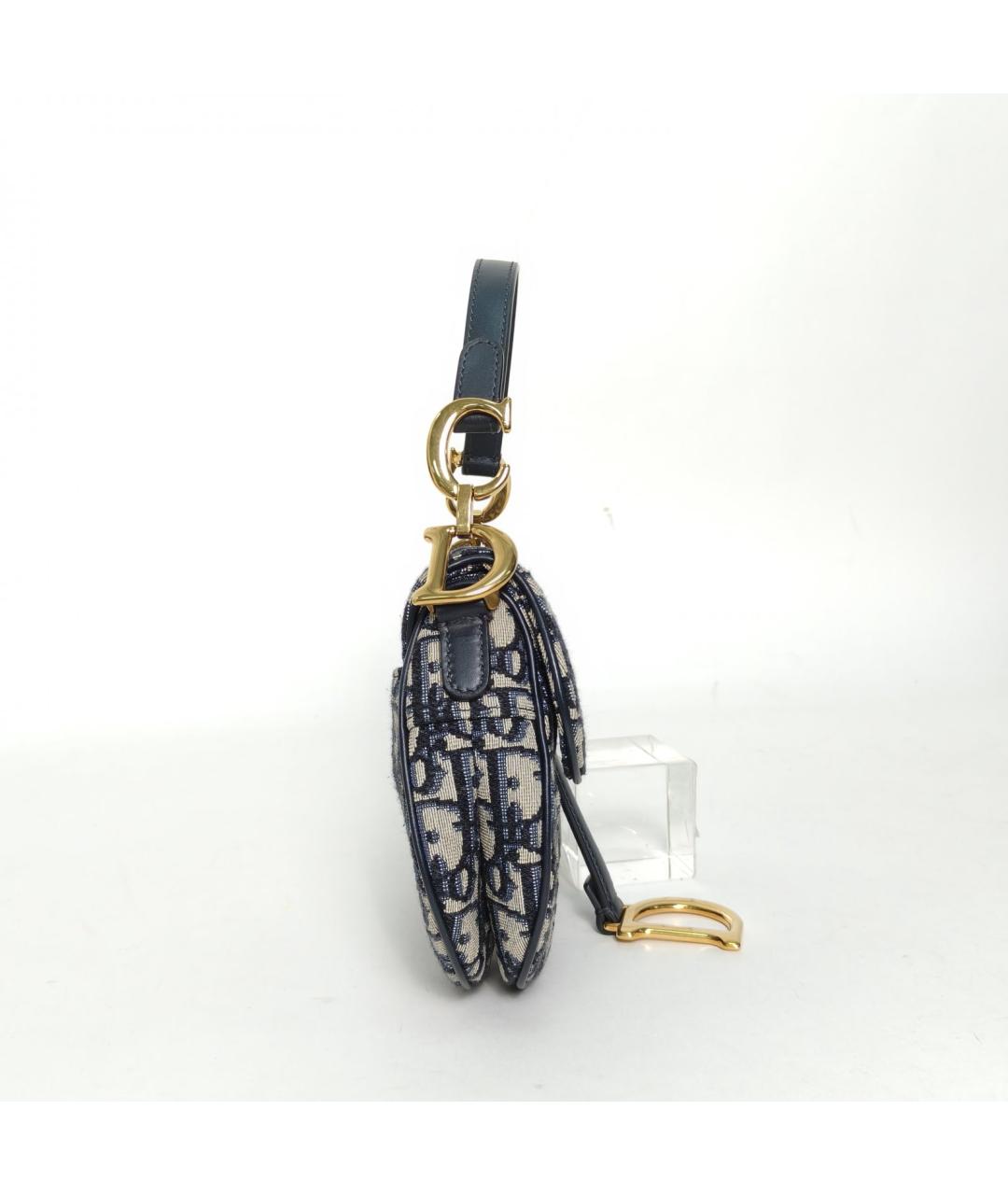 CHRISTIAN DIOR Темно-синяя сумка через плечо, фото 5