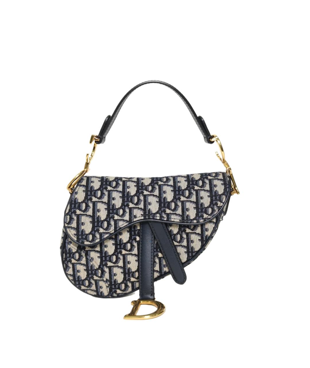 CHRISTIAN DIOR Темно-синяя сумка через плечо, фото 9