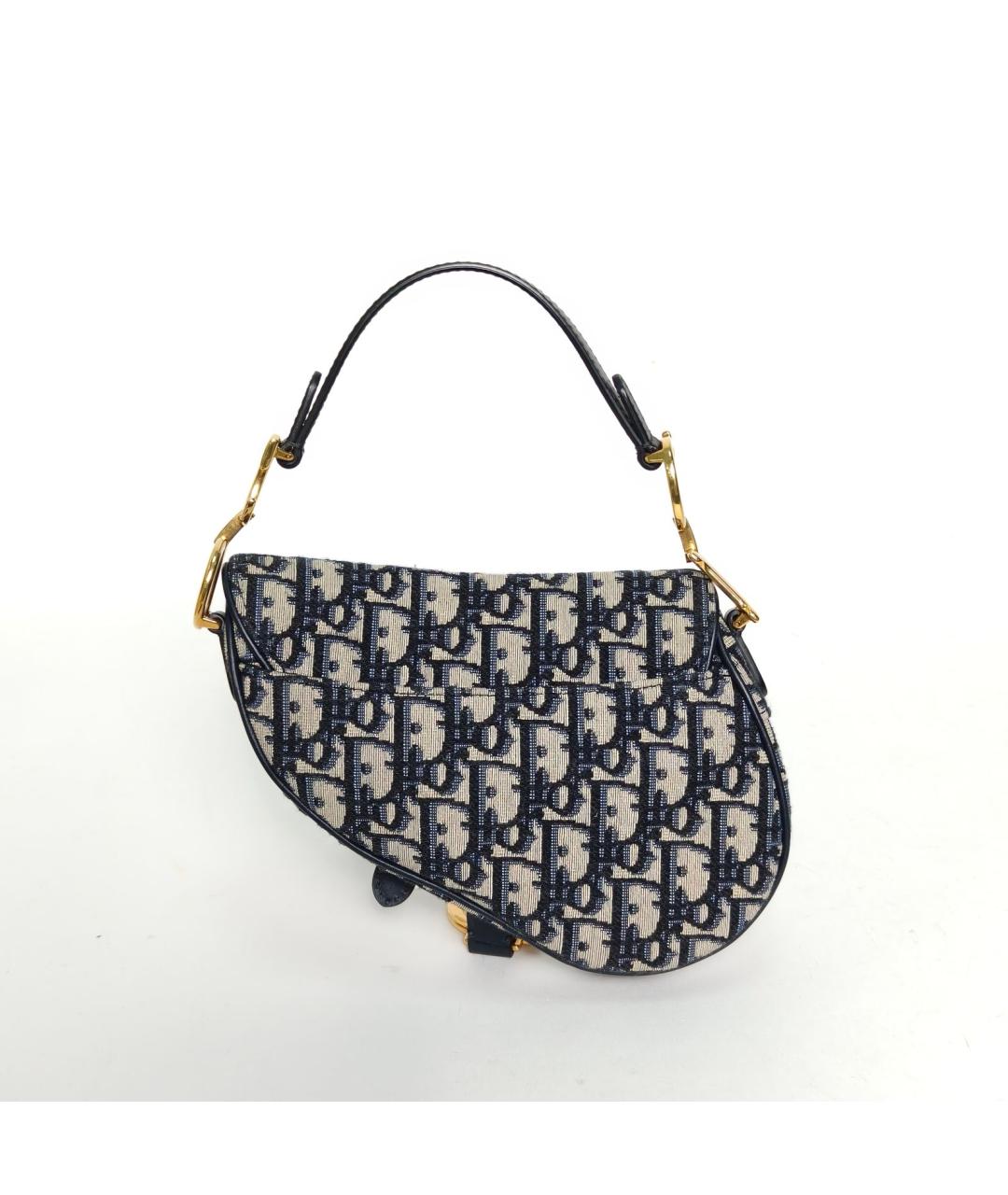 CHRISTIAN DIOR Темно-синяя сумка через плечо, фото 4