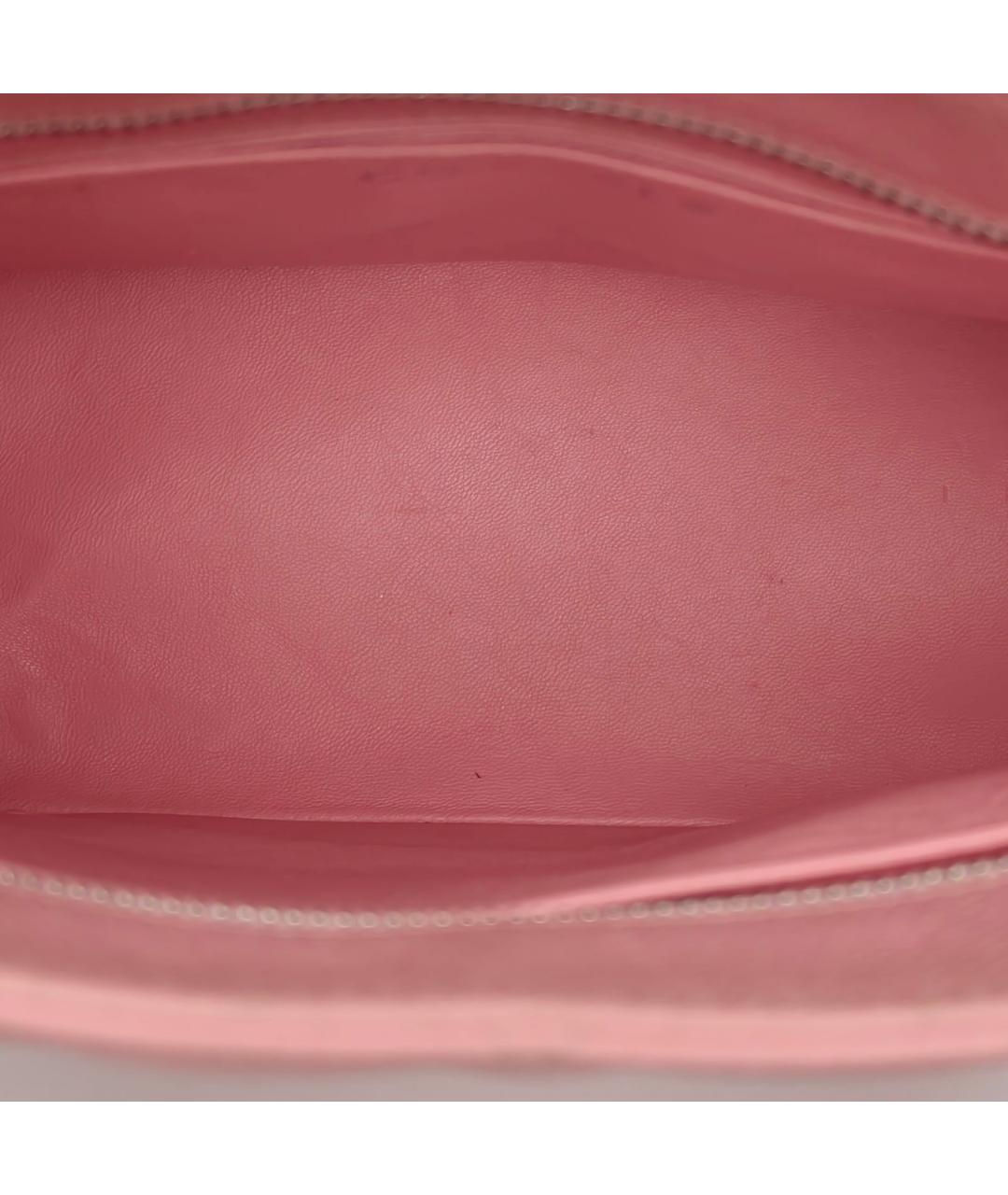 CHANEL Розовая кожаная сумка тоут, фото 8