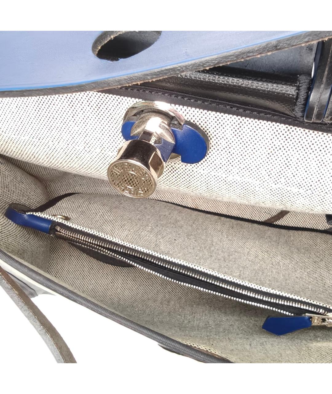 HERMES Темно-синяя сумка через плечо, фото 9