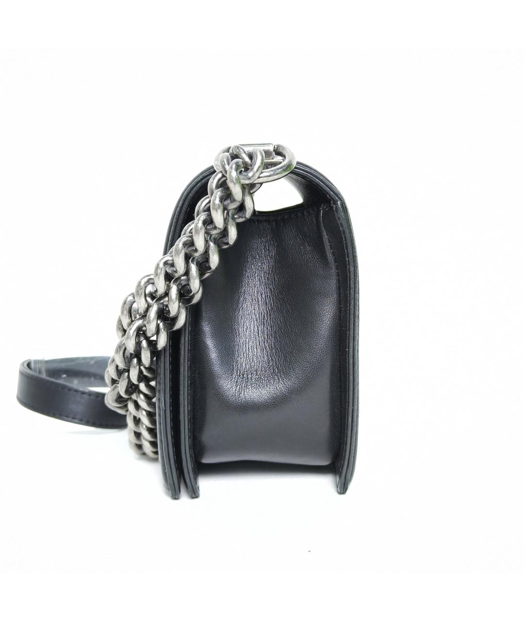 CHANEL Черная кожаная сумка через плечо, фото 3