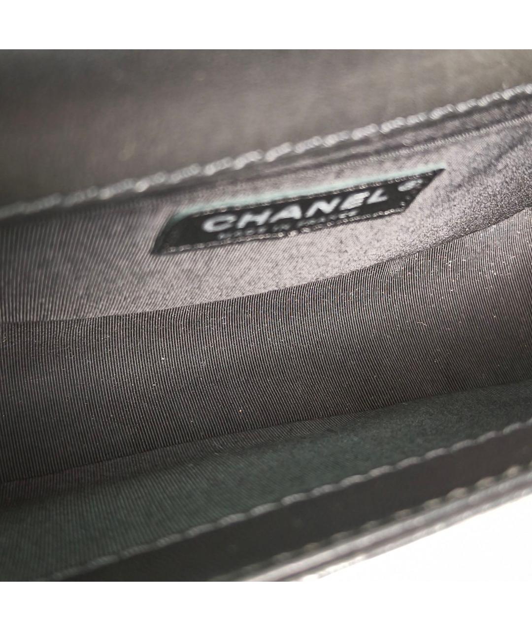 CHANEL Черная кожаная сумка через плечо, фото 8