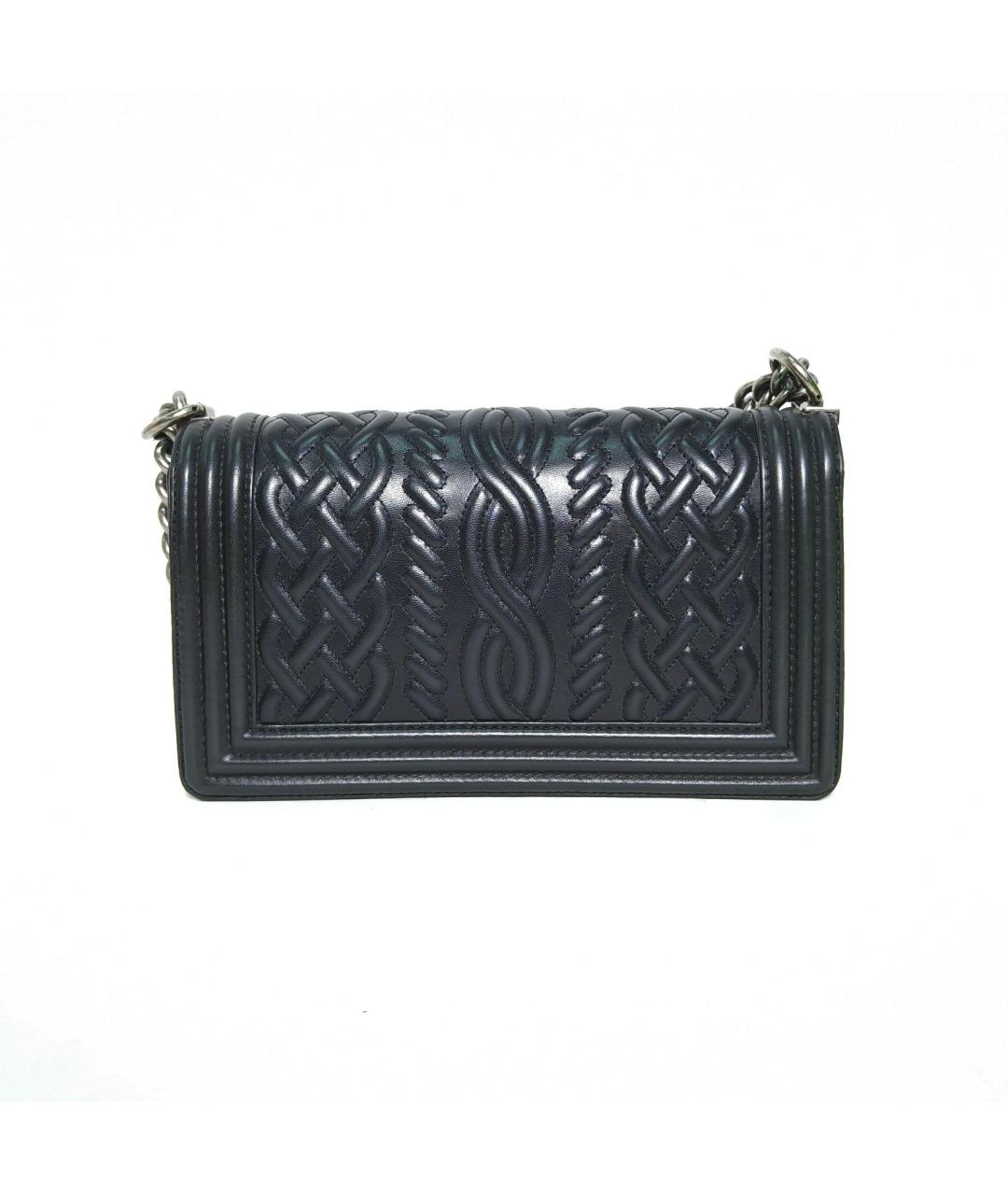 CHANEL Черная кожаная сумка через плечо, фото 4