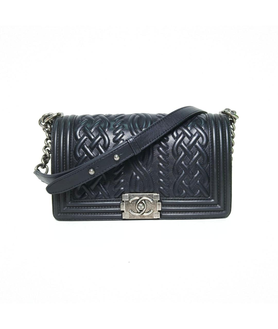 CHANEL Черная кожаная сумка через плечо, фото 2