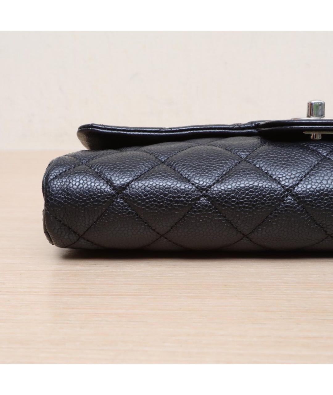 CHANEL Черная кожаная сумка через плечо, фото 9