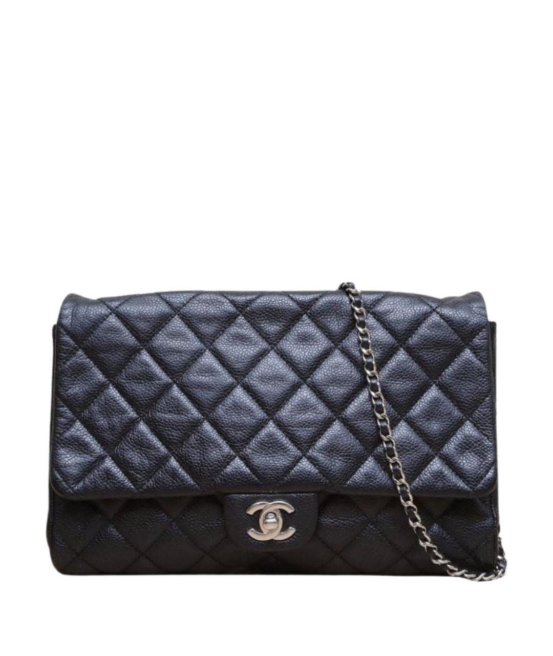 CHANEL Черная кожаная сумка через плечо, фото 1