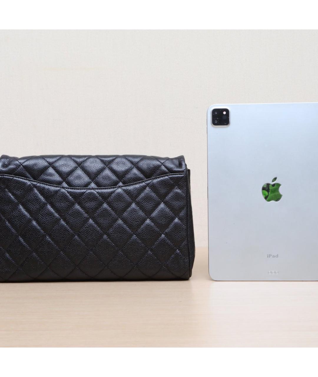 CHANEL Черная кожаная сумка через плечо, фото 7