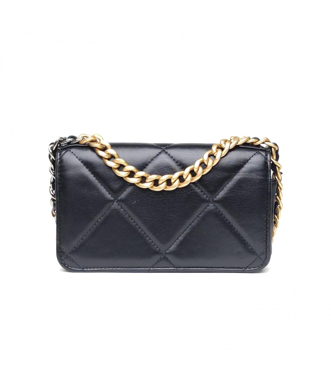 CHANEL Черная кожаная сумка через плечо, фото 4