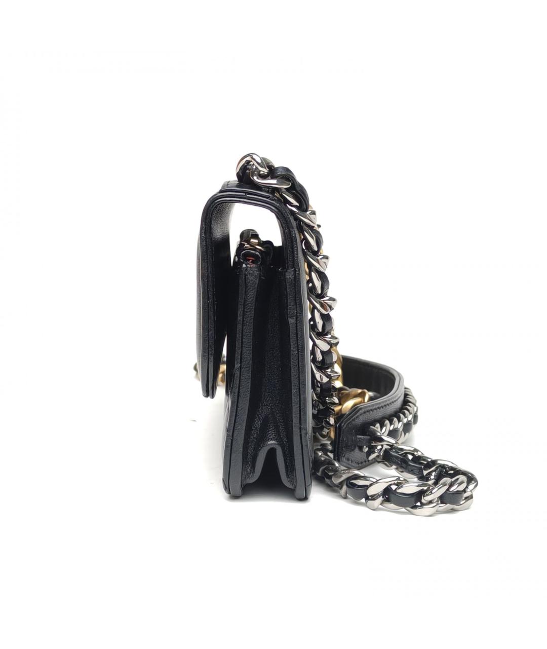 CHANEL Черная кожаная сумка через плечо, фото 3