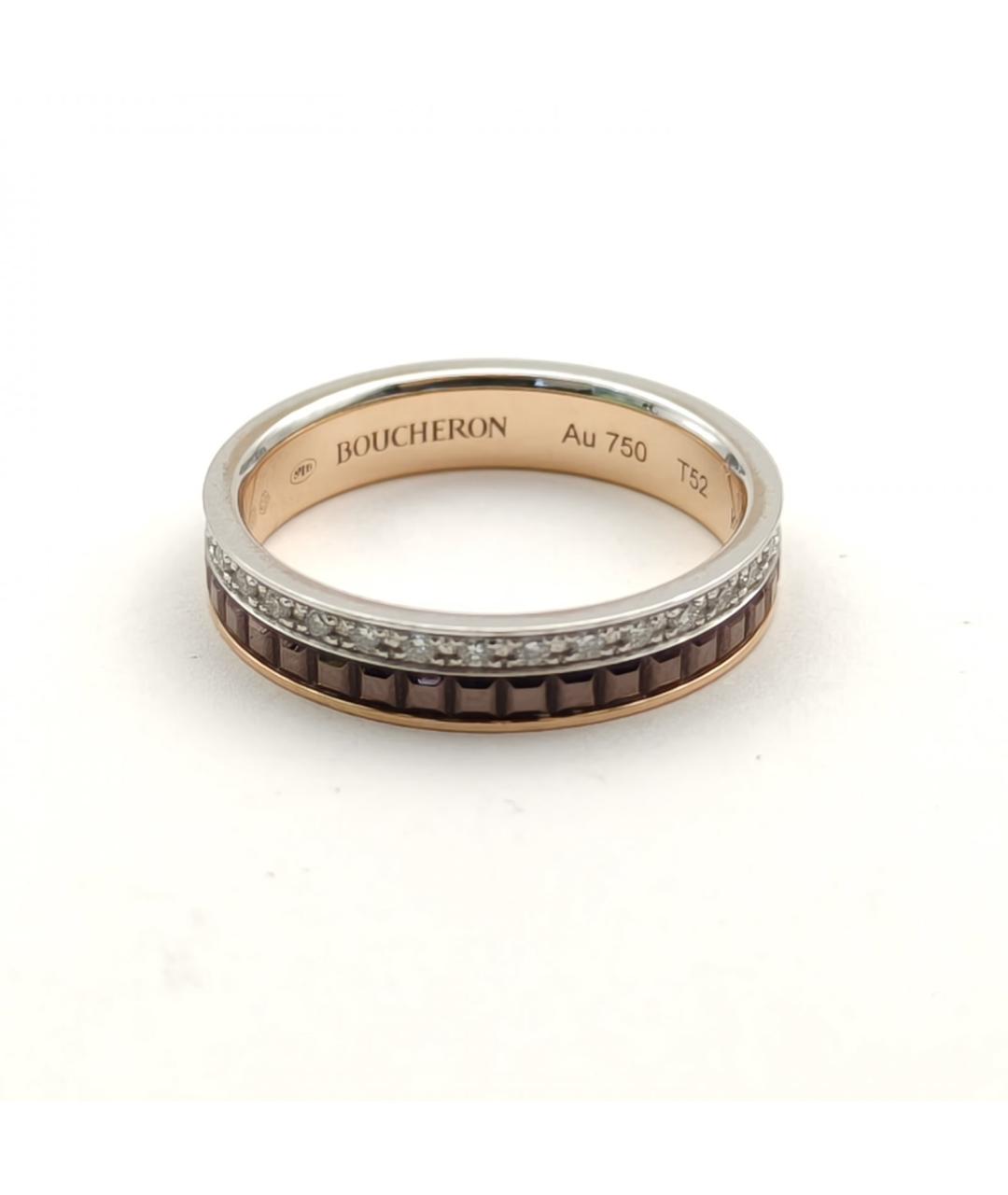 BOUCHERON Коричневое кольцо из белого золота, фото 4