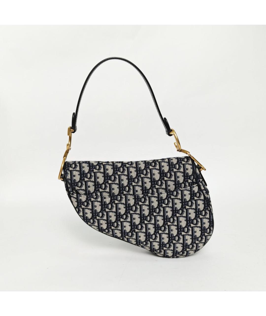 CHRISTIAN DIOR Темно-синяя сумка через плечо, фото 4