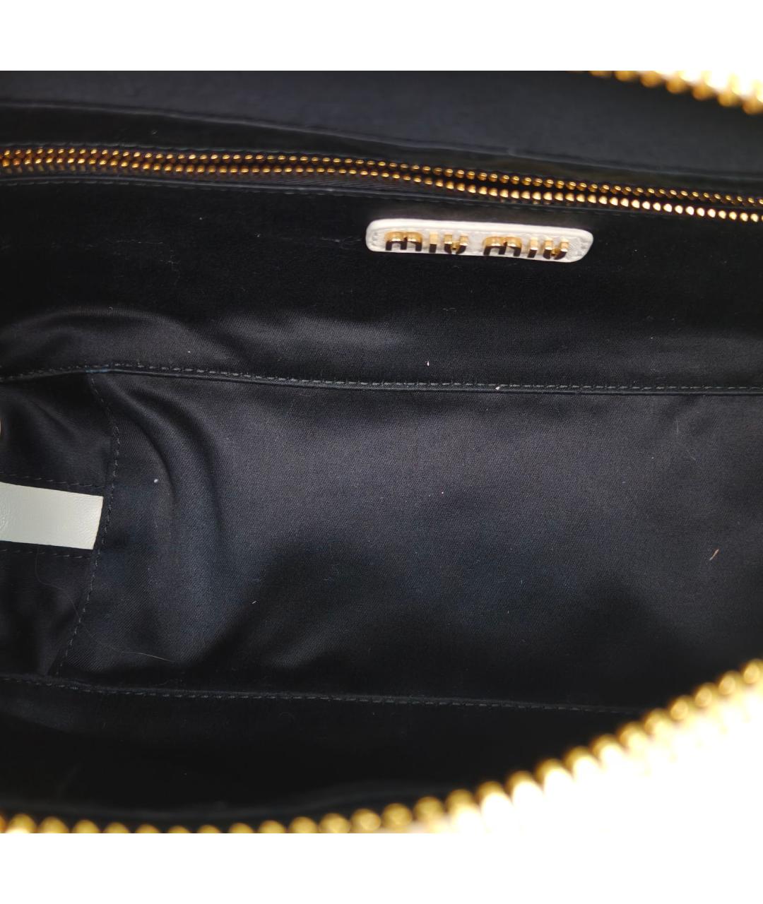 MIU MIU Белая кожаная сумка через плечо, фото 8