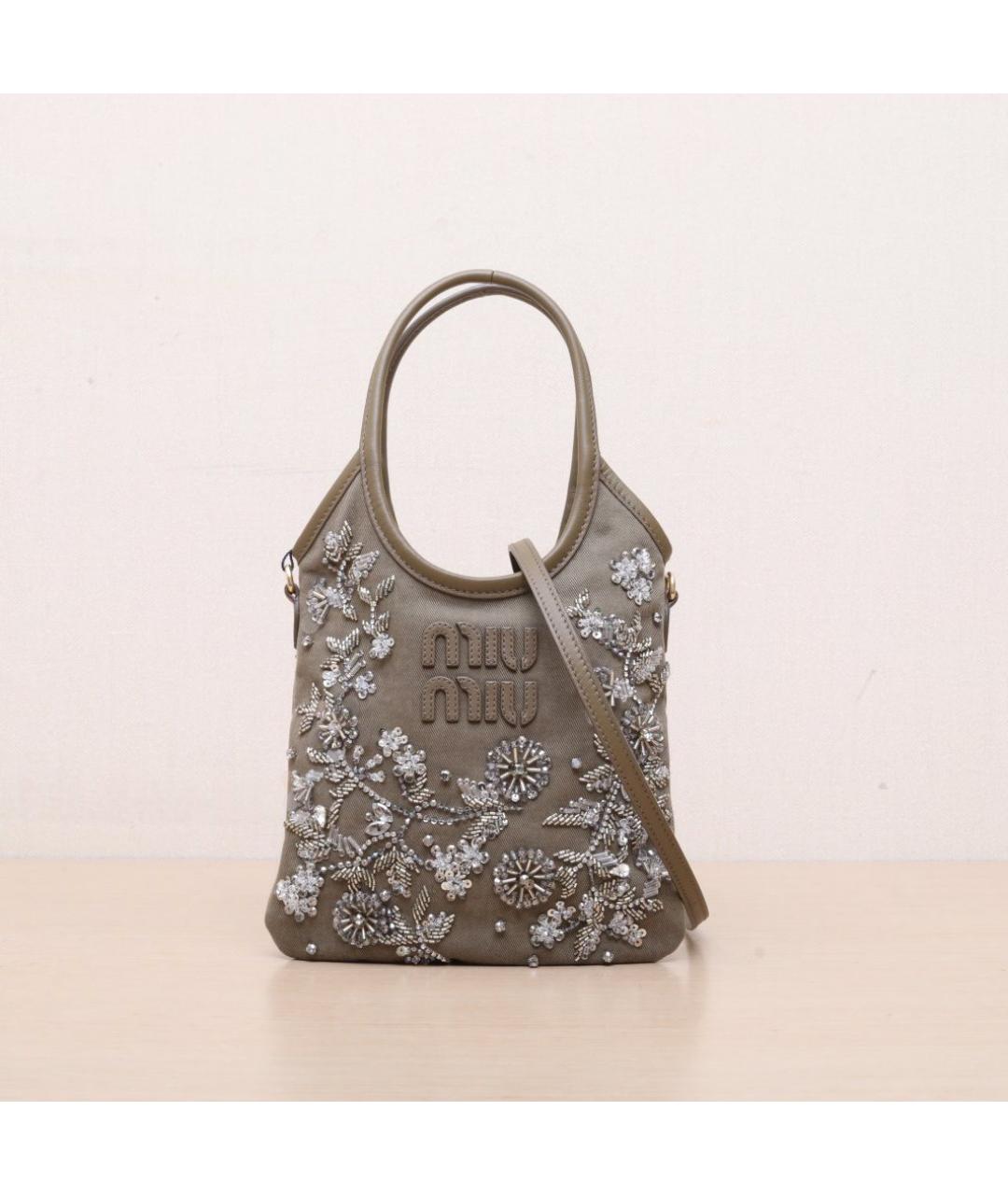 MIU MIU Коричневая кожаная сумка через плечо, фото 2